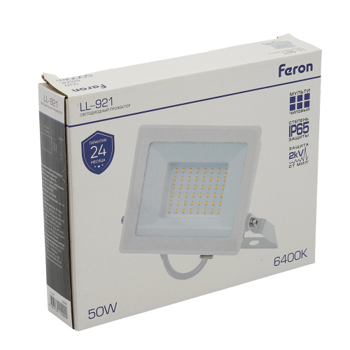 Светодиодный прожектор Feron LL-921 IP65 50W 6400K фото 4