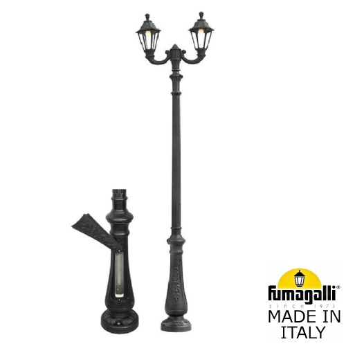 Fumagalli Парковый фонарь FUMAGALLI NEBO OFIR/RUT 2L E26.202.R20.AXE27 Fumagalli Парковый фонарь FUMAGALLI NEBO OFIR/RUT 2L E26.202.R20.AXE27