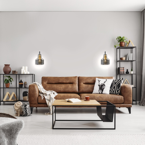 Настенный светильник Escada 697/1A E27*60W Black/Gold фото 2