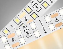Светодиодная лента двухрядная 24В 2835 204Led 20Вт/м 3000K IP20 5м