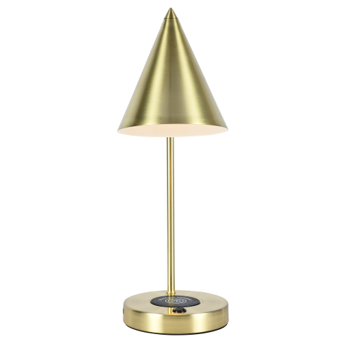 Настольная лампа латунь E14 беспроводная зарядка 45см Zortes DESKLIGHT ZRS.1066.06 фото 5 Настольная лампа латунь E14 беспроводная зарядка 45см Zortes DESKLIGHT ZRS.1066.06 фото 5