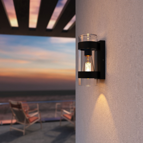 Уличный настенный светильник Falcon 35167/D черный фото 2 Уличный настенный светильник Falcon 35167/D черный фото 2