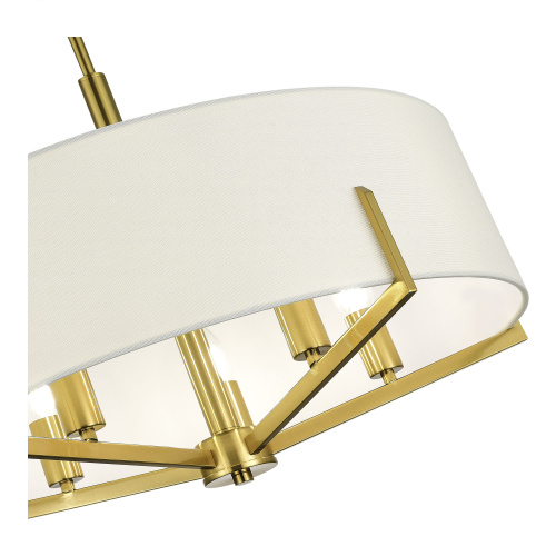 SLE3010-303-05 Светильник подвесной Латунь/Белый E14 5*40W LINTON фото 3 SLE3010-303-05 Светильник подвесной Латунь/Белый E14 5*40W LINTON фото 3