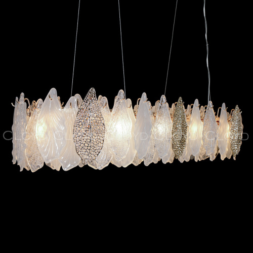 Люстра Cloyd SENEGAL-B C10 / шир. 99 см - с золотыми листьями - золото (арт.11173) фото 4