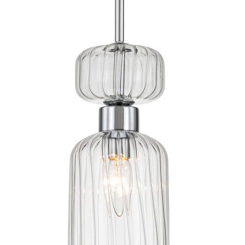 Подвесной светильник Escada 1141/1S E14*60W Chrome/Clear фото 4