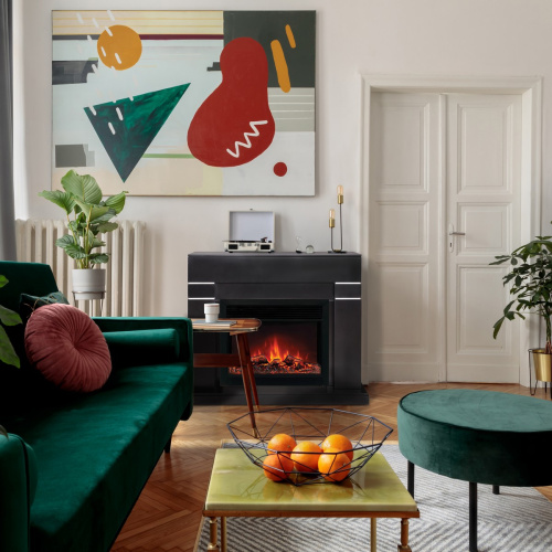 Электрокамин RealFlame Lindelse 26 BL черныйM черный с очагом Moonblaze фото 3