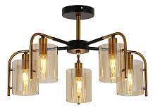Потолочный светильник Escada 671/5P E14*40W Black/Gold