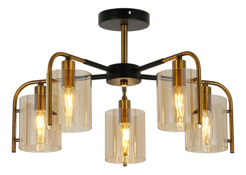 Потолочный светильник Escada 671/5P E14*40W Black/Gold Потолочный светильник Escada 671/5P E14*40W Black/Gold