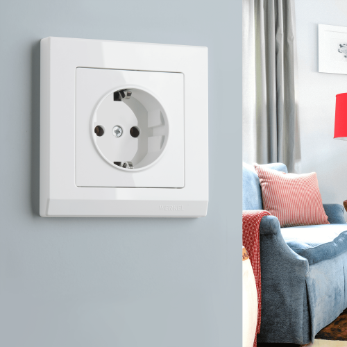 Рамка из поликарбоната на 1 пост Stark белый W0011801 фото 5