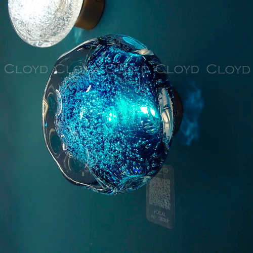 Бра Cloyd VOCAL-A W1 / латунь - синее стекло (арт.20369) фото 6 Бра Cloyd VOCAL-A W1 / латунь - синее стекло (арт.20369) фото 6
