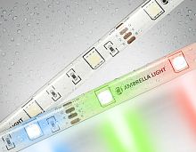 Светодиодная лента 12В 5050 30Led 7.2Вт/м Цветная RGB IP65 5м