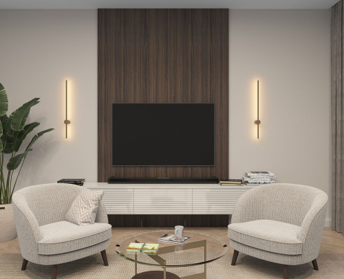 DK5012-SG Бра 800 мм, 3000К, IP20,7 Вт, матовое золото фото 6 DK5012-SG Бра 800 мм, 3000К, IP20,7 Вт, матовое золото фото 6