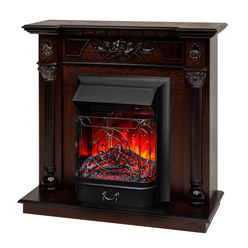 Электрокамин RealFlame Dacota AO античный дуб с очагом Majestic Lux Black RC фото 2