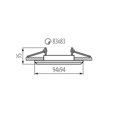 Точечный светильник Kanlux ALREN DTL-W 26753 фото 5