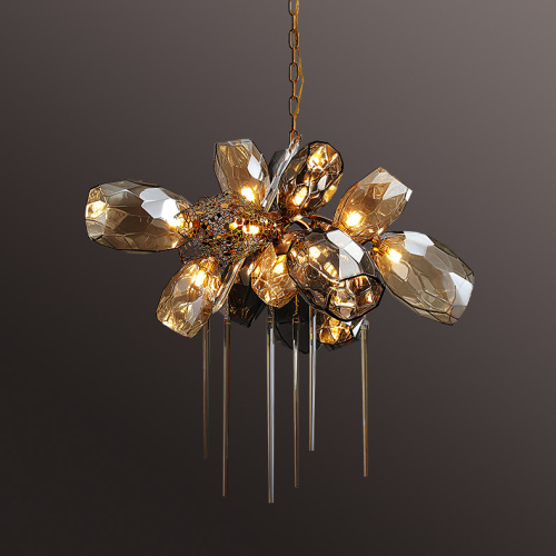 Люстра 8898P/AL gold/smoky фото 10 Люстра 8898P/AL gold/smoky фото 10