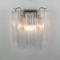 Бра Cloyd ANNO-D W1 / выс. 29 см - хром - прозрачн.стекло (арт.20469)