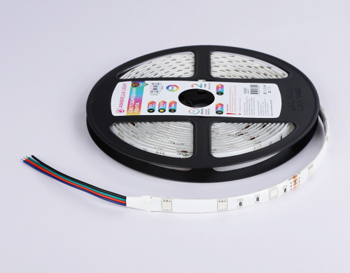 Светодиодная лента 12В 5050 30Led 7.2Вт/м Цветная RGB IP65 5м фото 11