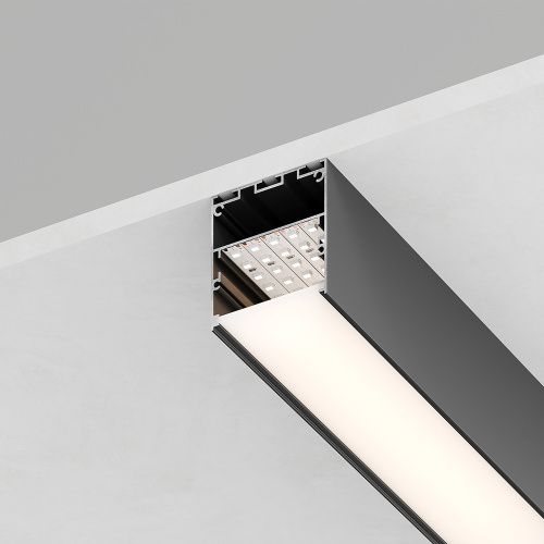 Профиль  накладной 50х50мм алюминиевый, черный, 2м, CAB269