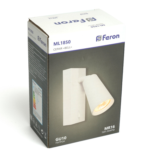 Светильник Feron ML1850 BELL, 35W, 230V, GU10, белый фото 4