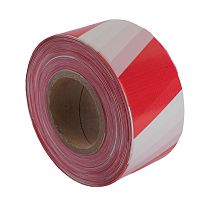 Лента оградительная, 200 п.м.х50 мм х35 мкм, STEKKER  красный,белый INTP10-50-35
