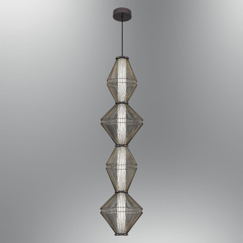 Светильник подвесной Alfa Light F3024-10 BLACK CHROME