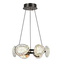 SL6018.203.48 Светильник подвесной ST-Luce черный/ золотистый / прозрачный LED 1*48W 4000K ENIGMA