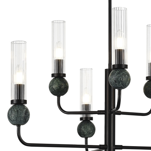 SL1244.403.06 Светильник подвесной ST-Luce черный/прозрачный E14 6*40W MEDEA фото 3