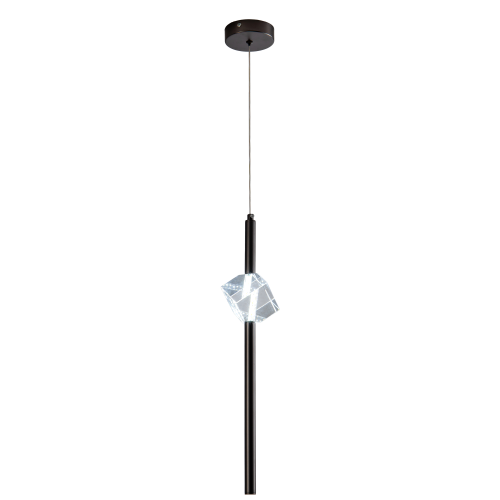 Светильник подвесной куб черный LED 6Вт D12см Zortes Brilly ZRS.30514.01