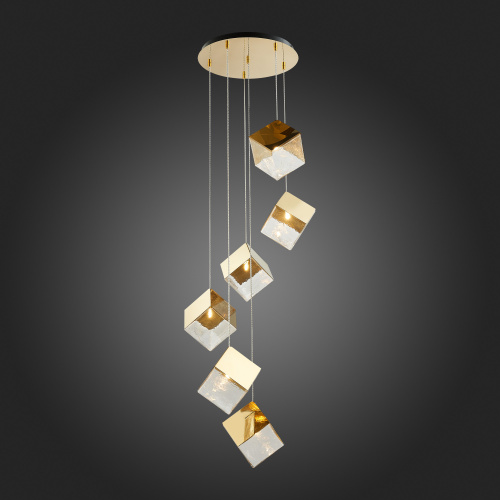 SL1182.203.06 Светильник подвесной ST-Luce Золотистый/Прозрачный, Золотистый G9 6*5W RIELLO фото 5