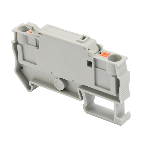 Зажим самозажимной STEKKER, 2-проводной проходной 4,0 мм² (JXB PT 4) c размыкателем и предохранителем, LD572-1-01, серый фото 8