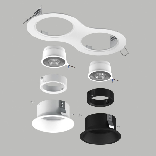 Комплект со светильником Lightstar Domino Round (214626+214606+214607+214006+214007) D6260607WBMOD фото 2