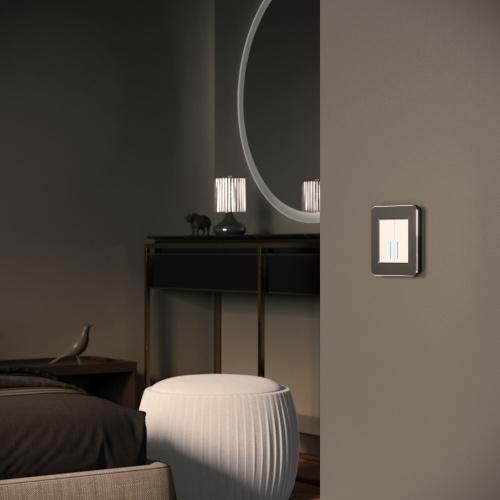 Рамка из металла на 1 пост Platinum черный алюминий W0012608 фото 2