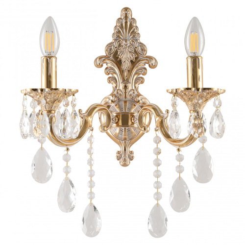 Бра с хрустальными подвесками AL7801B14/2/175 B GW Bohemia Ivele Crystal (Богемия Ивеле Кристалл)