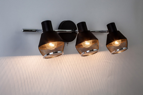 Спот Escada 1116/3A E14*40W Black/Chrome фото 3 Спот Escada 1116/3A E14*40W Black/Chrome фото 3