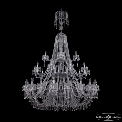 Люстра хрустальная 1403/20+10+5/530/XL-203/3d Ni