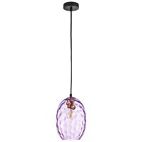 806128 Подвес NUBELLA 1х12W (led) E27 ЧЕРНЫЙ/БРОНЗА/ФИОЛЕТОВЫЙ
