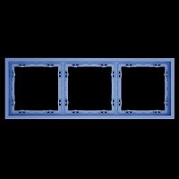 Рамка пластиковая S70 на 3 поста, (деним) Voltum VLS100315