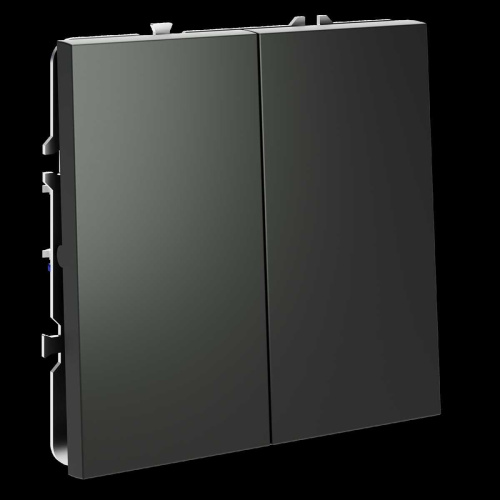 Перекрестный переключатель встраиваемый S70 двухклавишный 10А (титан) Voltum VLS020506 Перекрестный переключатель встраиваемый S70 двухклавишный 10А (титан) Voltum VLS020506