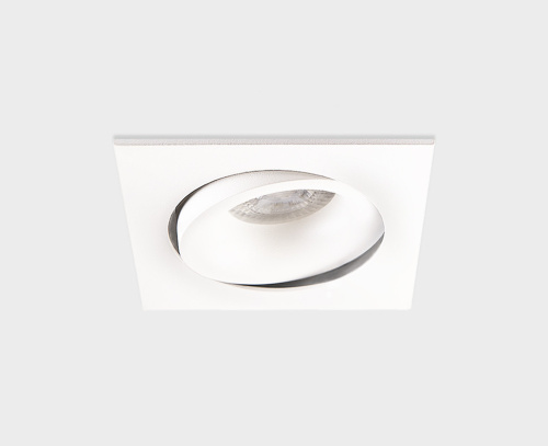 DE-201 white светильник встраиваемый поворотный фото 10