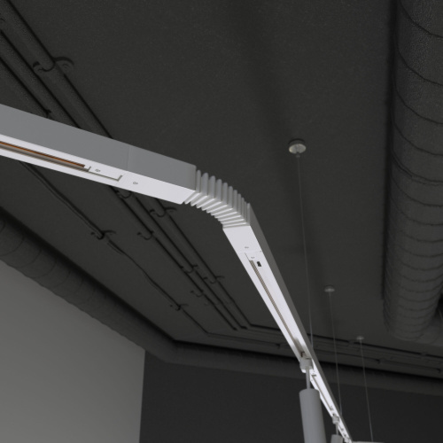 Гибкий коннектор для однофазного шинопровода белый TRC-1-1-FLEX-WH фото 4 Гибкий коннектор для однофазного шинопровода белый TRC-1-1-FLEX-WH фото 4