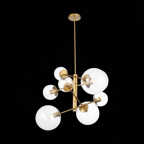 SL1150.203.08 Светильник подвесной ST-Luce Матовое золото/Прозрачный E27 8*40W (из 3-х коробок) LIORA фото 14