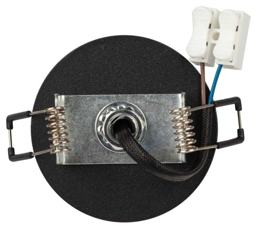 Светильник встраиваемый алюминиевый ЭРА KL106 BK под лампу MR16 GU10 черный матовый Б0061623 фото 2