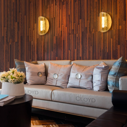 Бра Cloyd CARUDO W1 / золото - янтарн. стекло (арт.20370) Бра Cloyd CARUDO W1 / золото - янтарн. стекло (арт.20370)