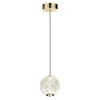 5008/5LA L-VISION ODL24 567 золотой/металл/акрил Подвес LED 5W 4000K 390лм CRYSTAL
