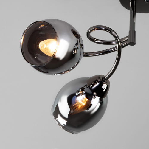 Потолочная люстра со стеклянными плафонами 30171/4 черный жемчуг фото 3