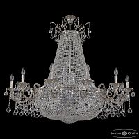 Люстра груша хрустальная 2128H209/12/123IV/Y1 Ni Bohemia Ivele Crystal (Богемия Ивеле Кристалл)