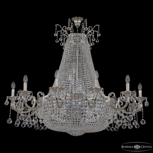 Люстра груша хрустальная 2128H209/12/123IV/Y1 Ni Bohemia Ivele Crystal (Богемия Ивеле Кристалл)