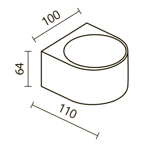 Архитектурная подсветка Outdoor O435WL-L10GF3K фото 3
