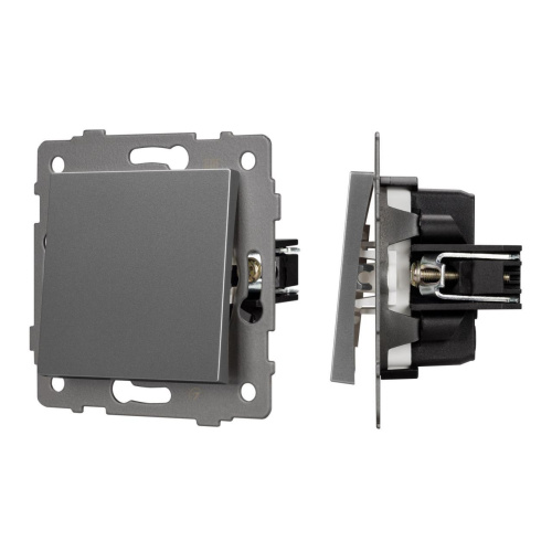 Механизм выключателя одноклавишный перекрёстный SWT-MKX1-PL-GR-V (250V, 10A) Arlight 049877