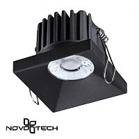358481 SPOT NT21 542 черный Светильник встраиваемый IP44 LED 3000K 10W 100-265V METIS
